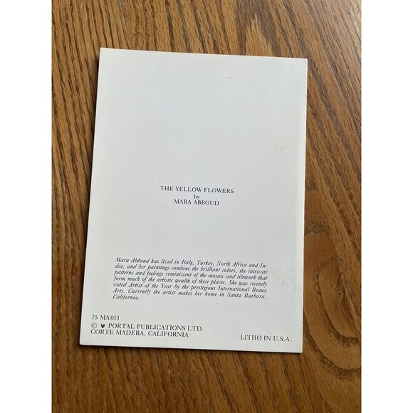 Set of 6 Blank Greeting cards lot Original Art prints Geometric & Still Life - Picture 13 of 13